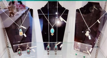 Three silver necklaces 