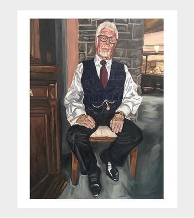 Georgina Oldknow ‘My Grandad’ (oil paint)